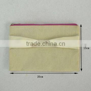 China factory audited factory wholesale canvas zipper pouch