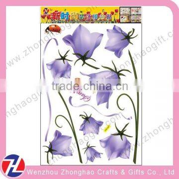 latest popular rose shape wallpaper sticker for home decoration