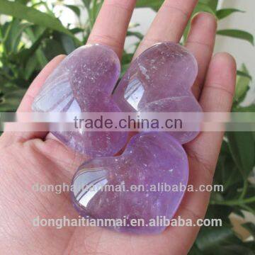 Wholesale Natural Amethyst Quartz Hearts for Wedding Gifts