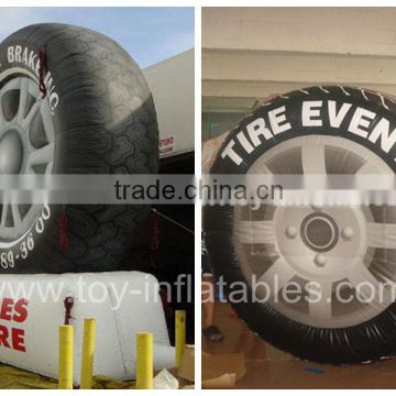 inflatable advertisement, inflatable advertising, inflatable tire advertising