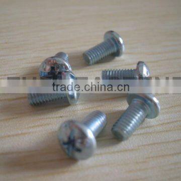 pan hex head comb.recess machine screw zinc plated