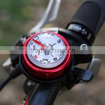 2016 new arrival Mountain Bike Bicycle Bell Horn Ring Metal Plastic Cycling Alarm compass