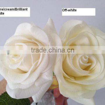 wedding decoration white artificial rose bulk quantity