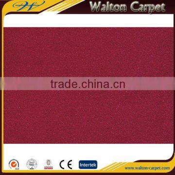 Wine red velour style exhibition nonwoven cheap wall to wall carpet