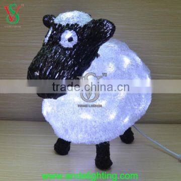 3D motif sheep sculpture light christmas amustment park decoration