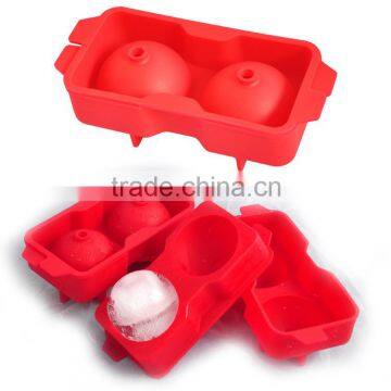 2 sphere silicone ice ball mold ice ball maker