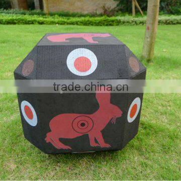 shooting cubic foam archery target