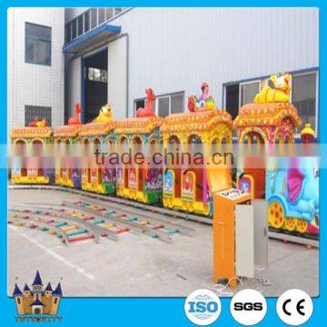 Electric Train for Kids Used Amusement Park Rides Elephant Track Train for Sale photo-5