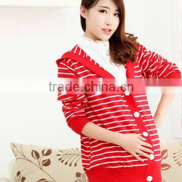 New design autumn maternity clothes, pregant women tops, large size cardigan for pregnant