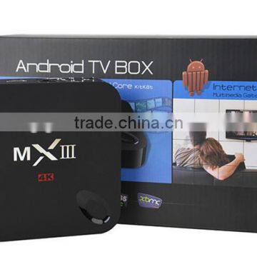 2016 Customize logo MX3-G Android 5.1 Quad Core TV BOX