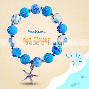 New Design Lovely Clay Beaded Jewelry Handmade Polymer style Clay Bracelet For Women