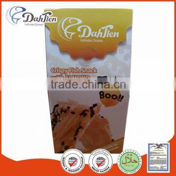 Popular Taiwan Snacks Crispy Fish Snack with Almon
