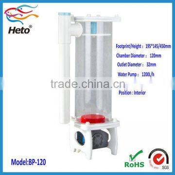 Aquarium fish tank internal filter bio pellet reactor