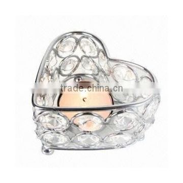 high-end elegant glass candle holder