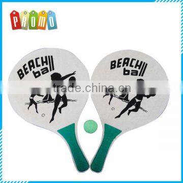 Wholesale promotional Wooden beach racket, wooden beach tennis racket