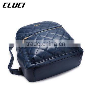 Lattice Style Women Waterproof Leather Backpack Laptop Shoulder Bag Zipper photo-4