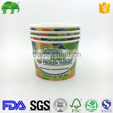 Hengjia factory Hot Sale Colorful Paper Yogurt/ Ice Cream/Soup/Salad Bowls