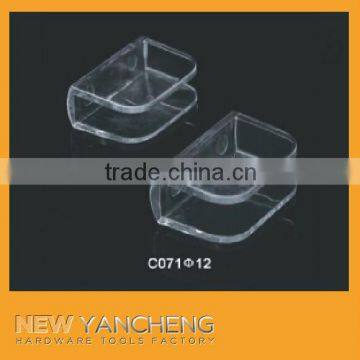 transparent plastic glass clamp for furniture