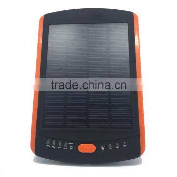 Multi-function Efficient waterproof solar power bank 23000mah for Camping