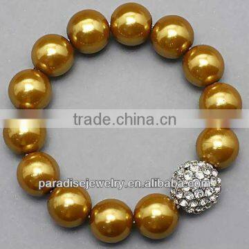 2012 Wholesale high-quality crystal charm beaded Bracelet-14pcs/row-B22037-5