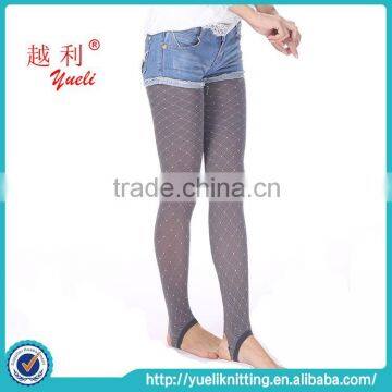 2015 Small white dots girls dress step foot bottoming pantyhose