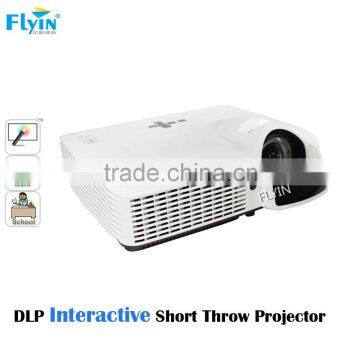 FLYIN Pen Touch for Schools DLP 3D 3600 Lumens Short Throw Interactive Projector