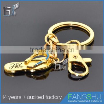 Customized metal shoe keychains wholesale