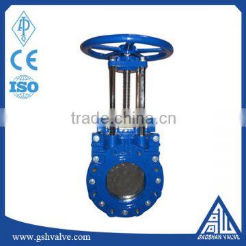 manual GGG40 Knife gate valve with non-rising stem