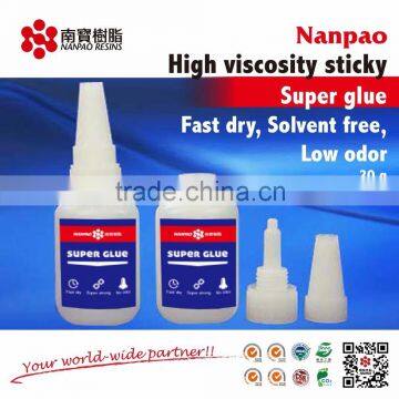 1500cps high viscosity super glue cyanoacrylate instant adhesive for mdf kit in 20g