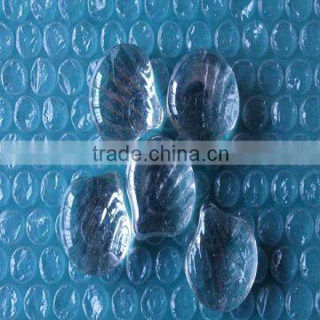 conch pattern white colour glass stones