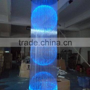 3.5 meters long fiber optic chandelier for hotel, casino, restaurant decoration