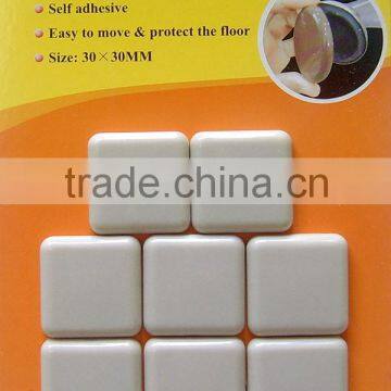 30*30mm Adhesive, Square, Slide Glide Furniture Sliders