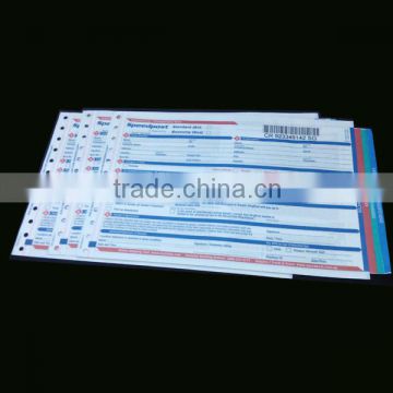 Custom Air /Express Logistic Courier/DHL Waybill Paper Printing