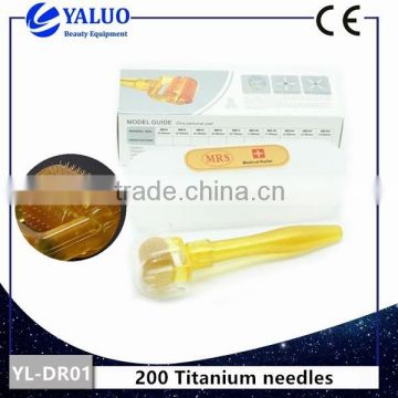 Titanium 200 derma roller for wrinkle removal