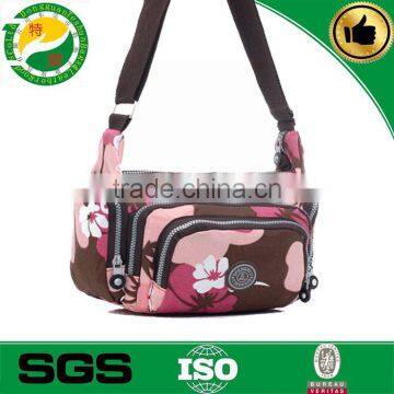 waterproof polyester small printed women's shoulder bag