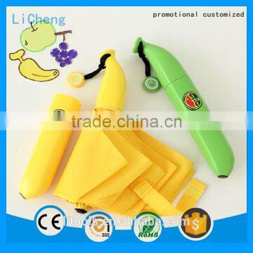 Cute Portable Banana Umbrella Sun Banana Umbrella for Girls Banana Hanging Umbrella