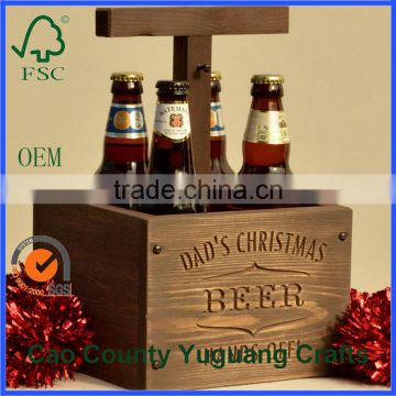 Europe customized wooden beer crates for bars