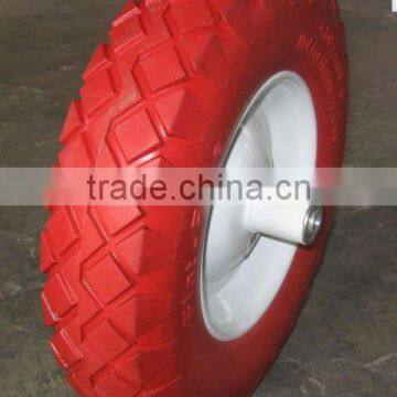 hand trolley pu foamed tyre