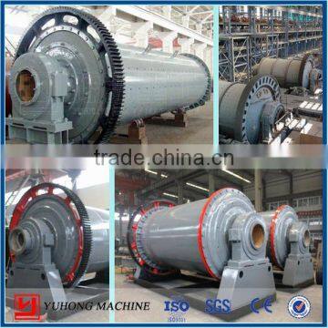 China Ball Mill Machine Supplier Henan Yuhong ISO9001 Wet/dry Ball Mill Machine Hot Sale in Africa, South America, Asia, etc.