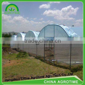 Multi-span film greenhouse for agriculture farming