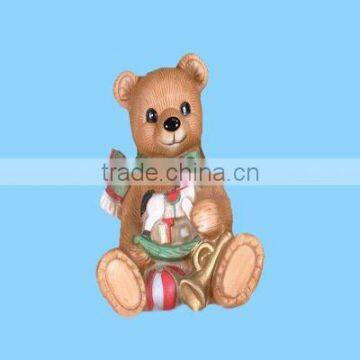 ceramic bear chrismas tree decor