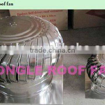 Simply operating no power roof exhaust fan for workshop