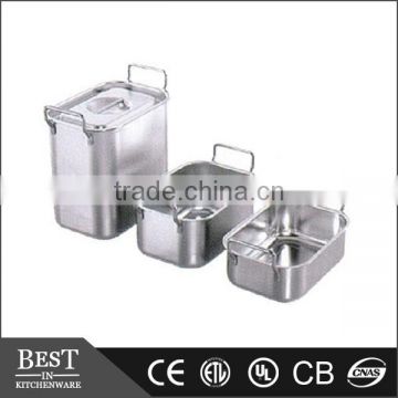 stainless steel heavy stackable Bain-marie pan serving pans