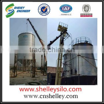 500ton galvanized corrugated steel rice silo