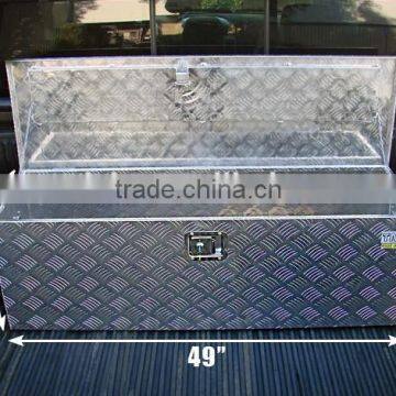 30"ALUMINUM PICKUP TRUCK TRUNK FLAT BED TOOL BOX UNDERBODY TRAILER STORAGE+LOCK photo-5