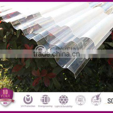 0.8-2.0mm polycarbonate corrugated sheet /pc roofing sheet/polycarbonate waved sheet