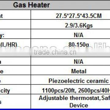 2016New Product Hanging Gas Heater OC5000
