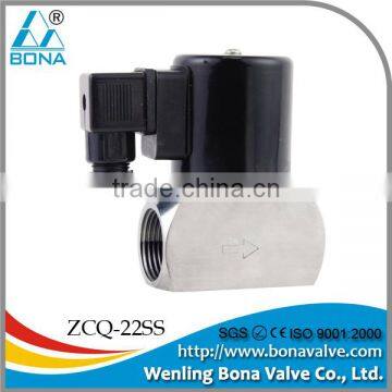 1/4" Stainless Steel 304 316 acid-resisting alkali-resisting solenoid valve ZCQ-22SS