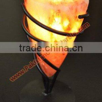 WROUGHT IRON SALT CANDLE HOLDER & TEALIGHTS photo-3