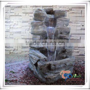 Fiberglass Artificial Rock Waterfall For Garden Fountain photo-2